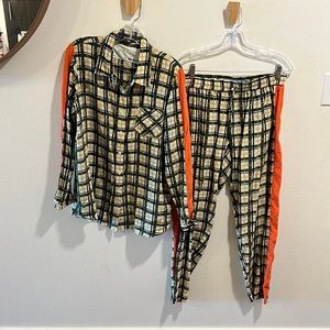 En Soie Zurich Brushed Silk Pajama set size 4 (sm/med)